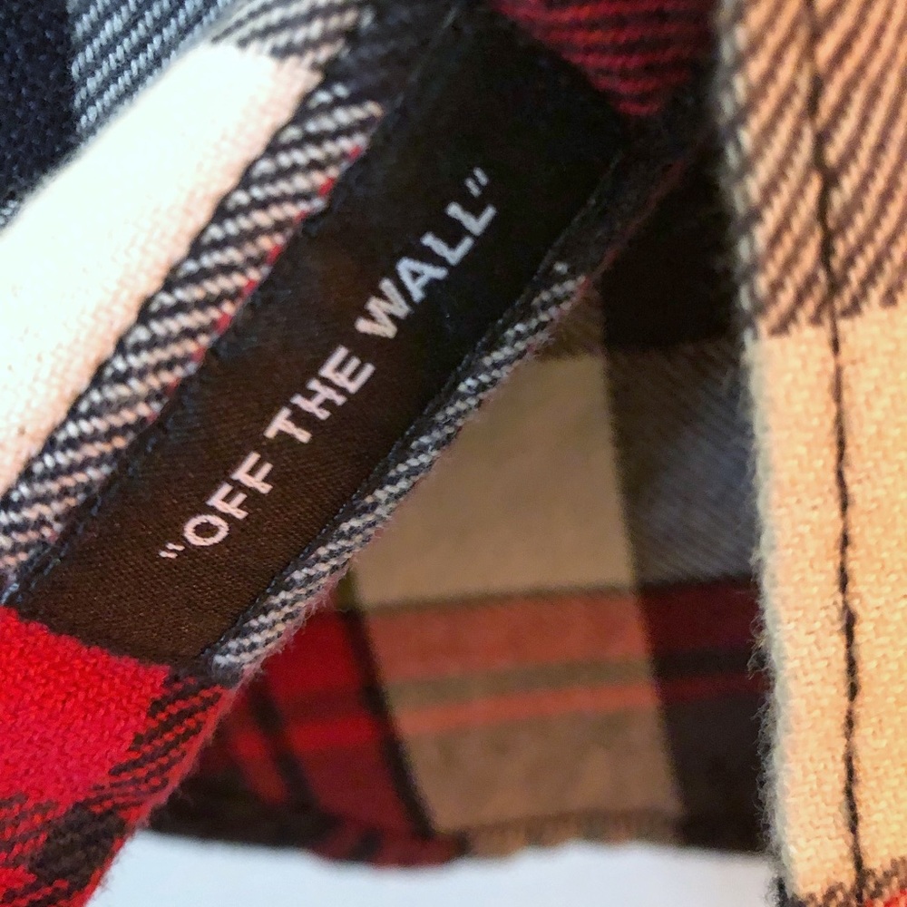 NWOT Vans Kyle Walker Jacquard Rose Heavy Flannel Classic Fit Large - Picture 4 of 5